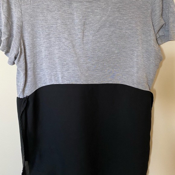 Grey + Black High-Low Top - Picture 2 of 3